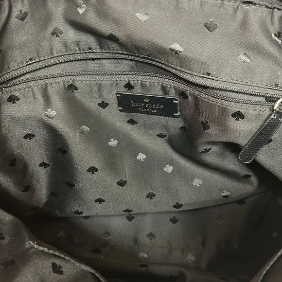 Kate Spade Hayden Sailing Stripe Top Zip Tote, 9"h x 11.5"w x 5"d, Nylon, EUC - Picture 8 of 10